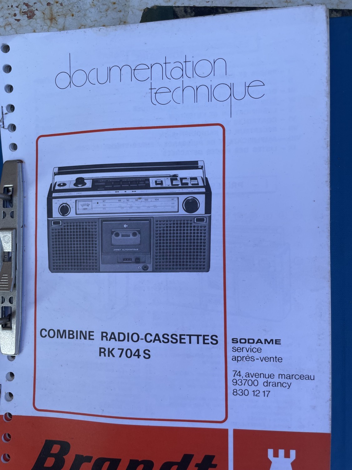 MANUEL DU REPARATEUR RADIO, TOURNE DISQUE