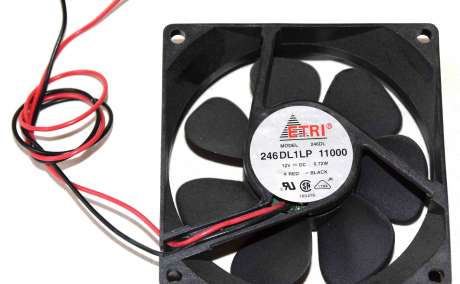 Ventilateur 12VDC - ETRI - 80x80x25mm