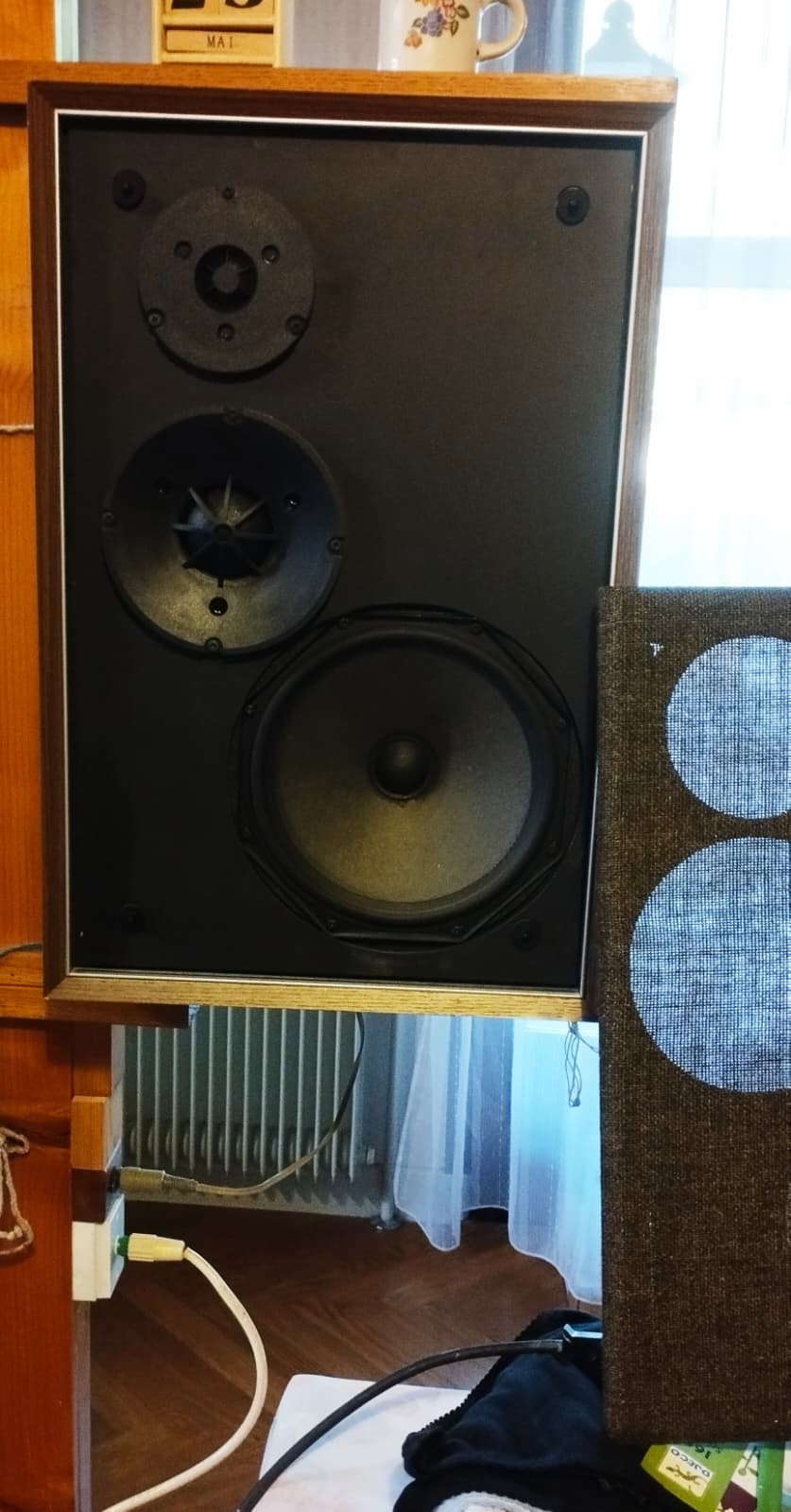 Philips 22AH486 deux  enceintes hifi vintage