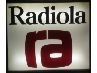 Enseigne Radiola PlexiGlass en relief 79x96cm Vintage 70's neuf