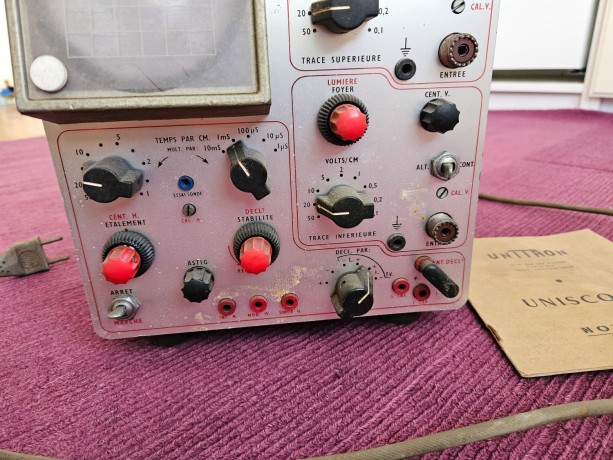 oscilloscope-vintage-unitron-paris-type-9dp-uniscope-appareil-de-mesure-electronique-avec-notice-big-8