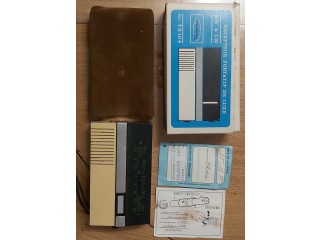 Rare ! Récepteur portatif radio de luxe Triumph TR 104 Paris complet boite housse